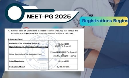 NEET PG 2025 Registration Live. Apply Online NEET PG Exam