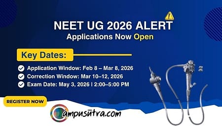 The NTA has officially invited online applications for NEET UG 2026 NEET UG 2026