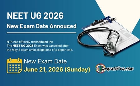 NTA Announced new Date for NEET UG Exam 2026 NEET UG Exam Date