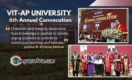 VIT-AP University Hosts 6th Convocation: 3,877 Graduates Conferred Degrees