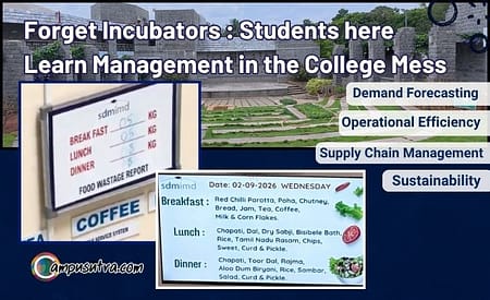 Canteen as a Classroom : Forget Innovation Labs, Business Lesson Starts in the Mess for Students in this B School SDMIMD MESS