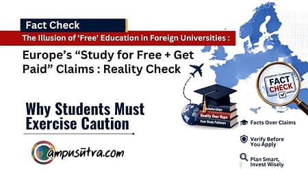 Europe’s “Study for Free + Get Paid” Claims : Fact Check Foreign Universities
