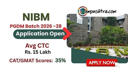 NIBM PGDM Admission 2026. Fees, Seat & Placements NIBM Pune Admission 2026