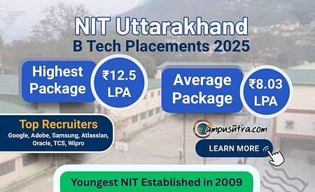 NIT Uttarakhand B Tech Placements 2025. The Highest CTC is 12 LPA NIT Uttarakhand B Tech Placements 2025
