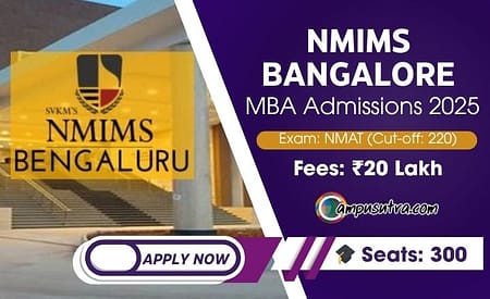 SBM NMIMS Bangalore Admissions : Seat & MBA Package NMIMS Bangalore admission