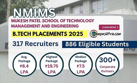MPSTME NMIMS B Tech Placements 2025 MPSTME Placements