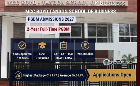 MCC Boyd Tandon School of Business PGDM Admission 2027 PGDM in Business Analytics