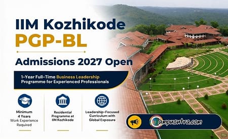 IIM Kozhikode Invites Applications for PGP-BL Batch 2027 PGP BL Admission