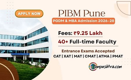 PIBM Pune PGDM Admission 2026 & MBA Applications