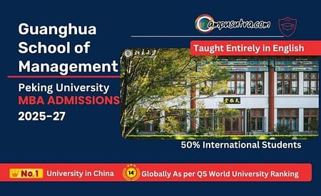Application for Guanghua School of Management, Peking University – MBA 2025 Intake Fall is NOW LIVE!