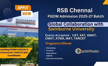 RSB Chennai PGDM Admission 2025. Application Open RSB Chennai PGDM Admission