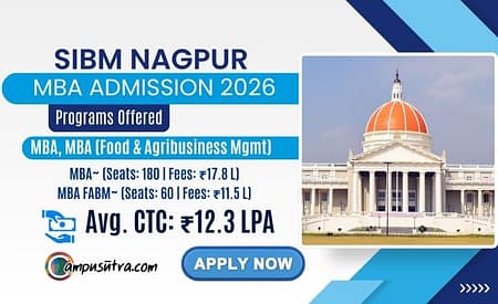 SIBM Nagpur Admission 2026. MBA Application Open SIBM Nagpur MBA Admission