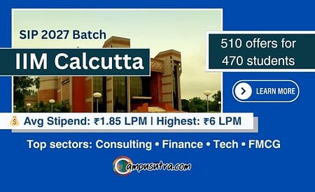 SIP 2025-27 Batch: IIM Calcutta – Highest Pay 6 LPM IIM Calcutta