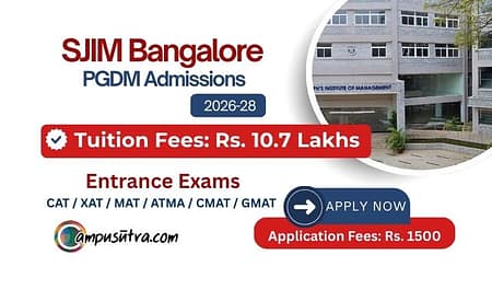 SJIM Bangalore Admission 2026. Apply Online SJIM Bangalore Admission