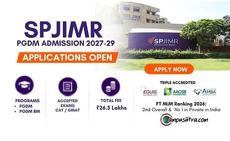SPJIMR Mumbai PGDM Admission 2027–29: Applications Open SPJIMR Apply