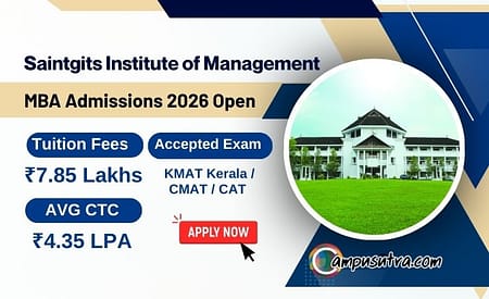 Saintgits Institute of Management Admission 2026, MBA Application Open Saintgits Institute of Management