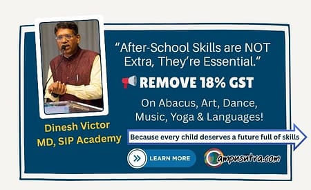 Remove GST on After-School Skill Development Programs: Dinesh Victor, MD, SIP Academy School Skills