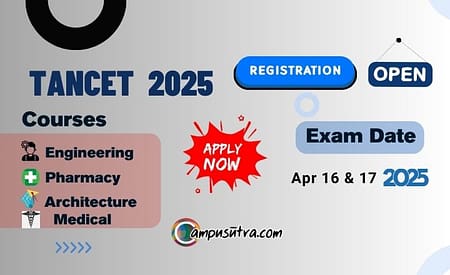 TANCET 2025 Registrations Begins, B Tech Admission