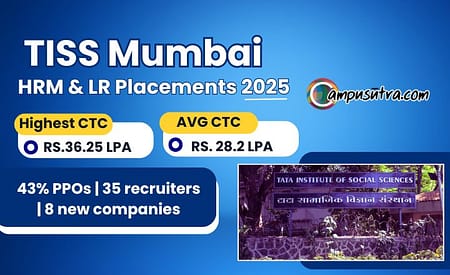 TISS HR Placements 2025. Average CTC Increased Tiss Mumbai Placements