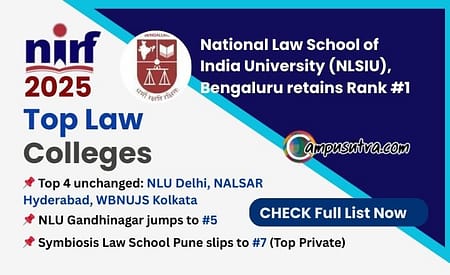 Top Law Colleges in India- NIRF Ranking 2025 Top Law Colleges