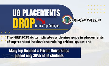 UG Placements Drop Across Leading Universities as per NIRF 2025 Data UG Placements