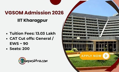 VGSOM IIT MBA Admission 2026. Apply Before Feb 05. VGSOM Apply