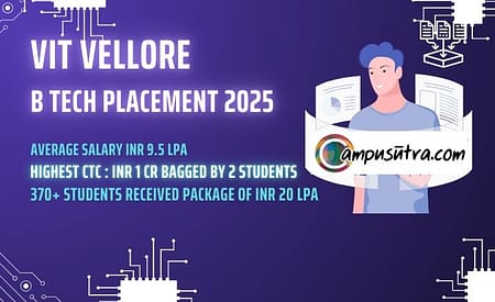 VIT Vellore Placements 2025. Highest Package 1 Crore VIT Vellore Placements