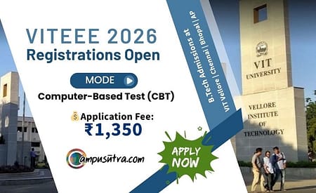 VITEEE 2027 Registration to be Open Soon: B Tech Admission VITEEE 2026