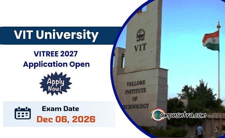 VITREE 2027 Application Open, VIT PhD Admission VITREE
