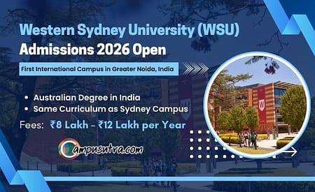 Western Sydney University (WSU) Opened Application for Admission 2026 Western Sydney University Admission 2026