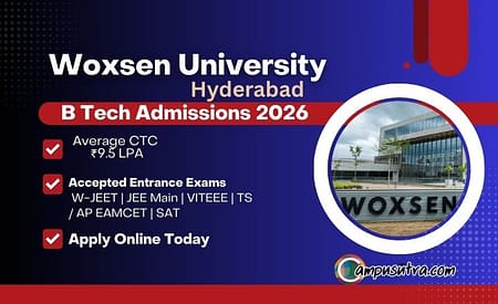 Woxsen University Hyderabad B Tech Admission 2026 & Placement Woxsen University