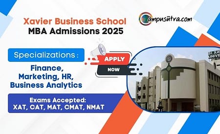 Xavier Business school MBA Admission 2025. XBS Application Open XBS Admission 2025