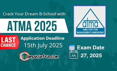 ATMA July Registrations Closed. MBA Apply