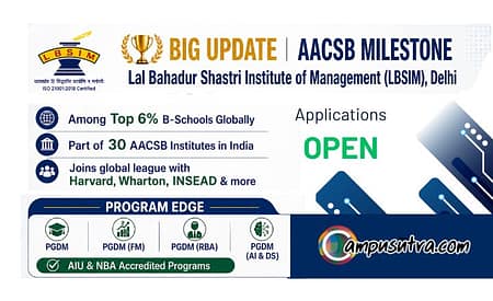 LBSIM now 10th AACSB Accredited B-School In Delhi NCR LBSIM Delhi NCR AACSB Accreditation Milestone 2026