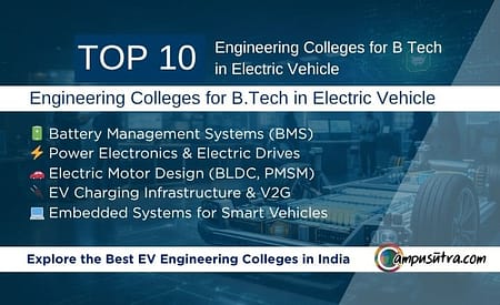 Top 10 Engineering Colleges for B Tech in Electric Vehicle Engineering Colleges for BTech in Electric Vehicle