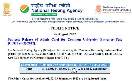 NTA Reopens CUET UG Correction Window CUET Exam 2022