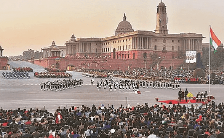 Drone show by IIT-Delhi startup at Beating Retreat Republic Day Parade IIT Drone-