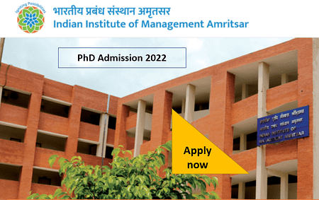 IIM Amritsar PhD Admission 2022 IIM Amritsar PhD Admission