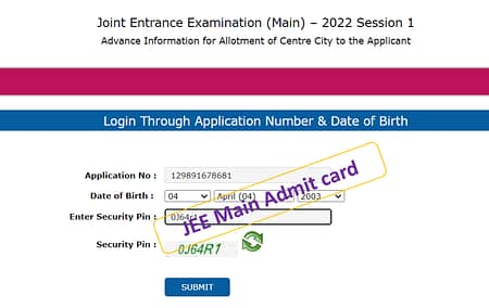JEE Main 2022: Students do not deserve this anxiety. JEE Main Admit card