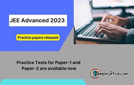 JEE Advanced 2023 practice papers released JEE Advanced 2023 practice papers