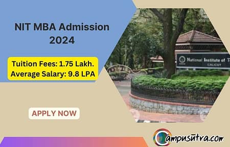 SoMS NIT Calicut MBA Admission 2024 NIT MBA Admission