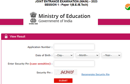 Results for JEE Main 2023: Paper 1 – B.E. / B.Tech JEE Main results