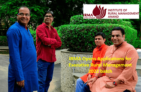 IRMA announces Admission to PGDM (Rural Management-Executive) 2022 batch IRMA Executive