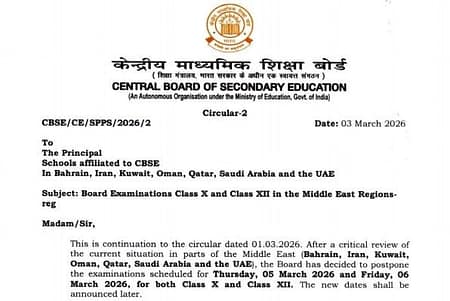 Important Update on CBSE Class X/XII Exams – Middle East Regions cbse exam