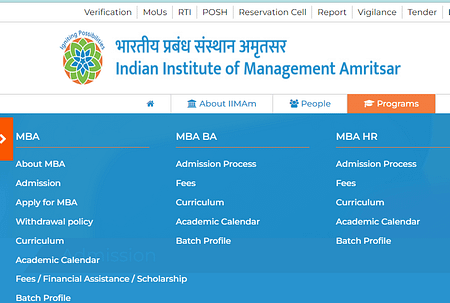 IIM Amritsar MBA Admission 2023 IIM Amritsar Admission