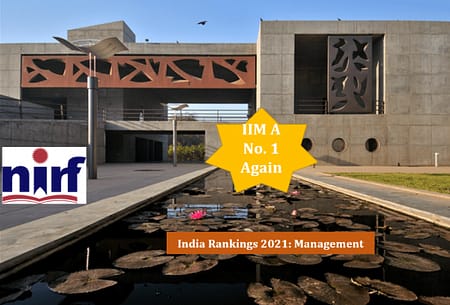 NIRF Rankings 2021 Management: IIM A tops Again NIRF IIM A