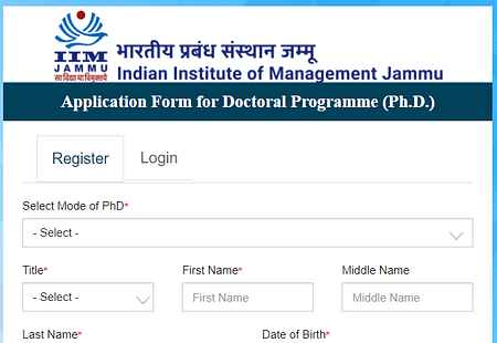 IIM Jammu PhD Admission 2022. Apply Before Apr 15 IIM Jammu PhD Admission