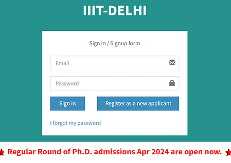 IIIT Delhi PhD Admissions 2024 IIIT Delhi PhD Admissions