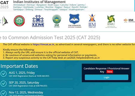 Media Release for Common Admission Test 2025 (CAT 2025) cat result date