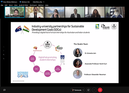 Center for Sustainable Development, FORE School & Deakin University Focus on Indo-Australia Internships project University partnerships